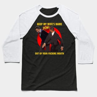 wow will smith slap chris rock Baseball T-Shirt